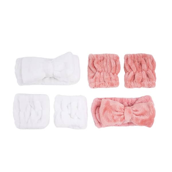 Spa Headband Wrist Washband Set