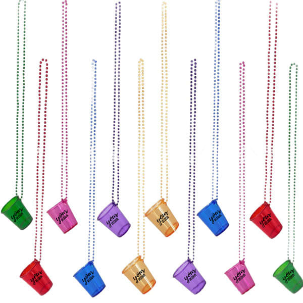 Promotional Shot Glass Bead Necklace