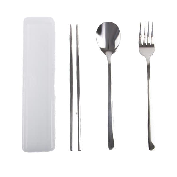 3Pcs Stainless Steel Cutlery With Case