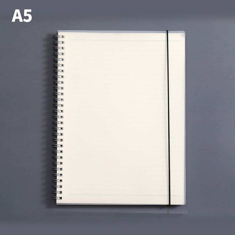 A5 Transparent Cover Spiral Notebook