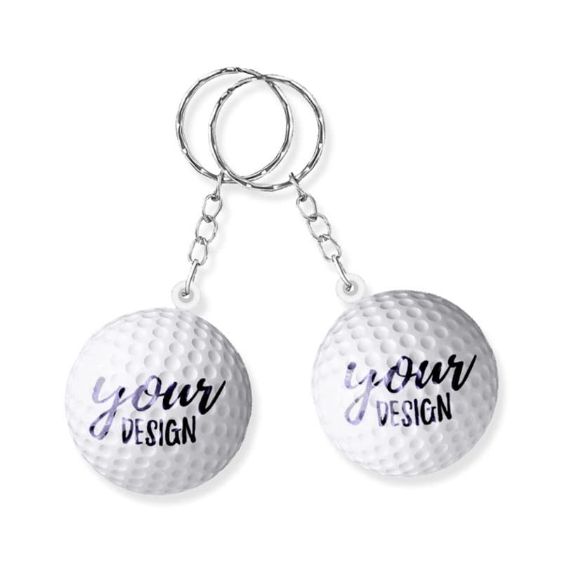 Golf Ball Stress Reliever Key Chain