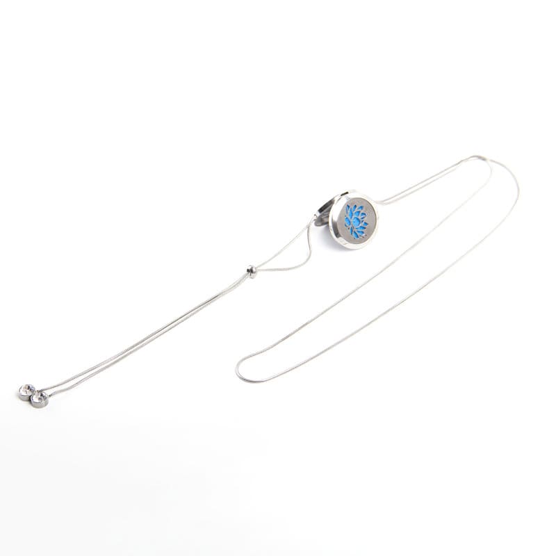 Stainless Steel Hollow Aromatherapy Pendant Necklace