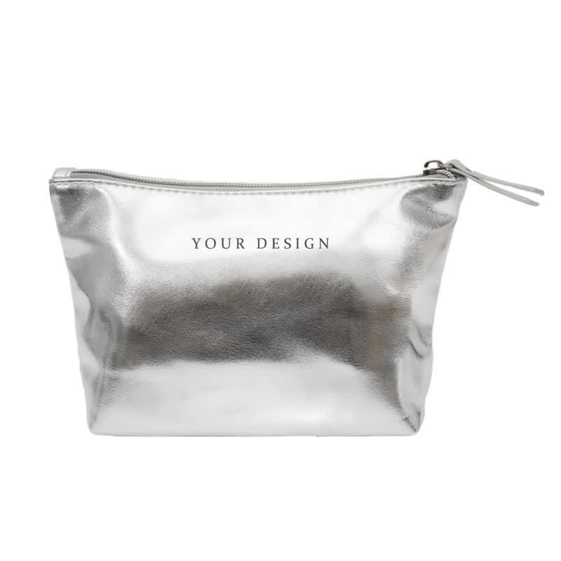 PU Leather Zipper Makeup Bag