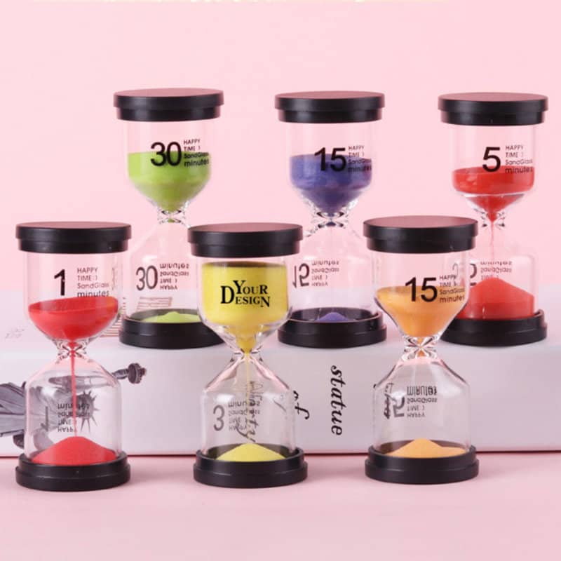 6PCS ABS Sand Timer Set