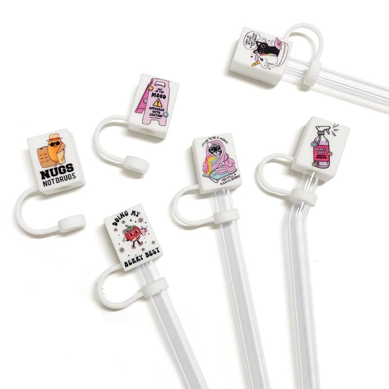 Custom Silicone Straw Cover Cap