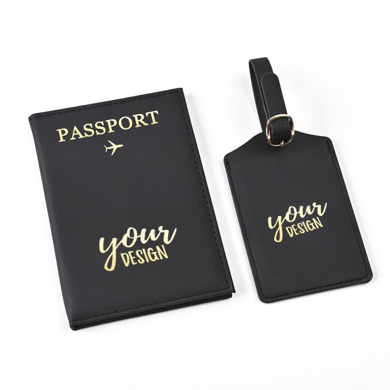 Passport Horder With Luggage Tag Set