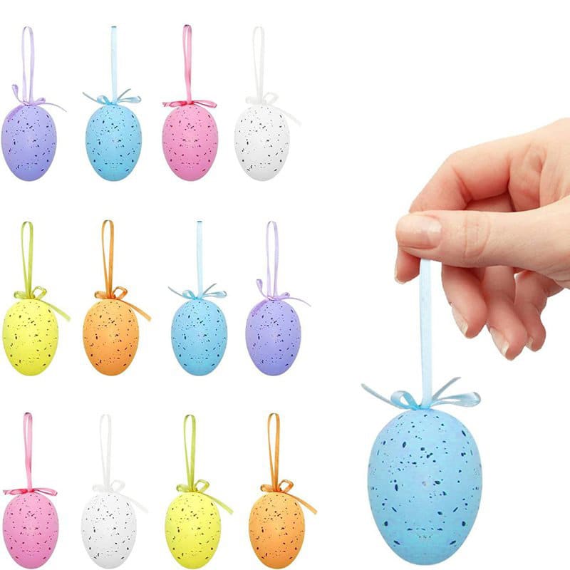 Outdoor Hanging Easter Eggs