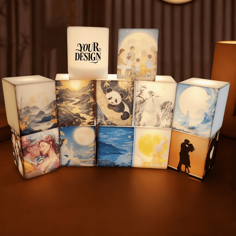 Silicone Cube Tap Night Light