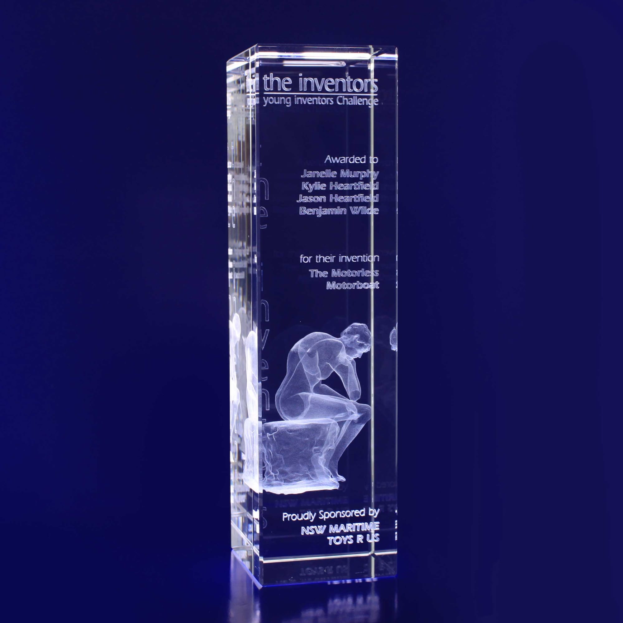 3D Crystal Rectangle Bar - BAR Image