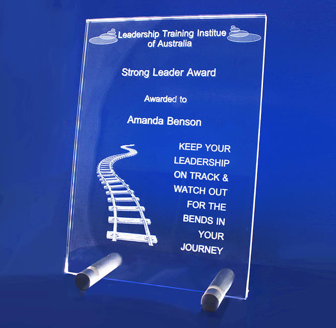 3D Crystal A4 Studio Plaque - STUA4 Image