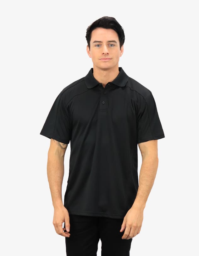 Men's Polo Shirt w/ Constrasting Panel