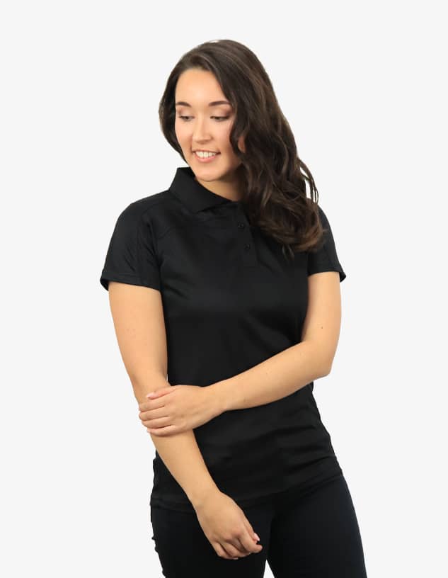 Women's Polo Shirt w/ Constrasting Panel