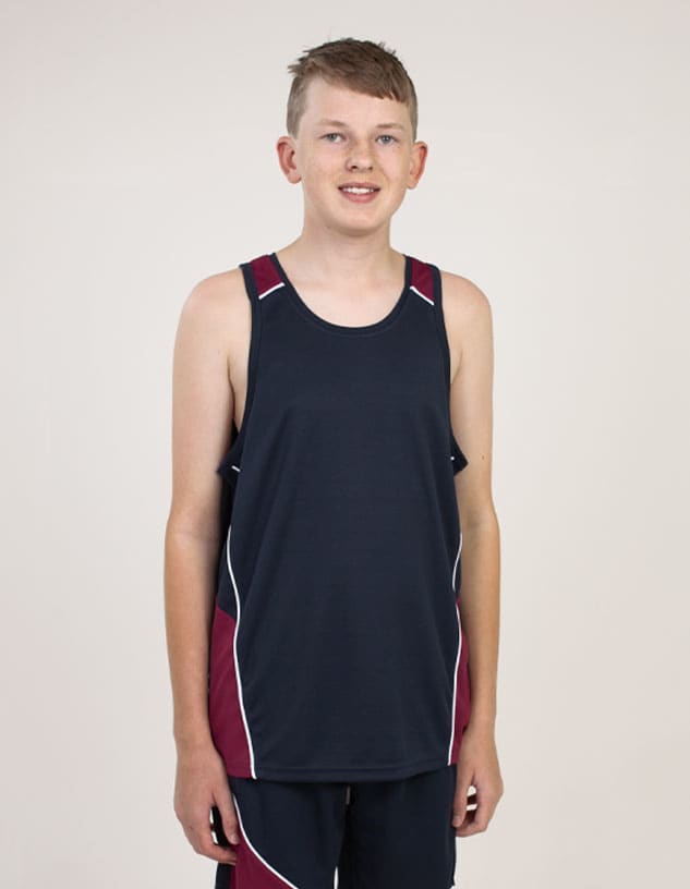 Youth Singlet- Recycled Fibre