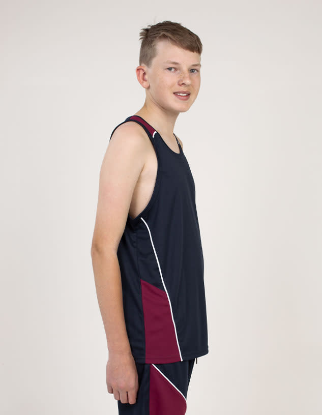 Youth Singlet- Recycled Fibre