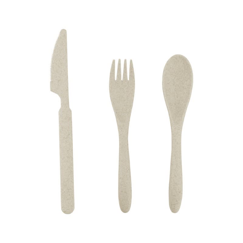 Eco Wheat Straw 3 Piece Cutlery Set - PS2400 Image 