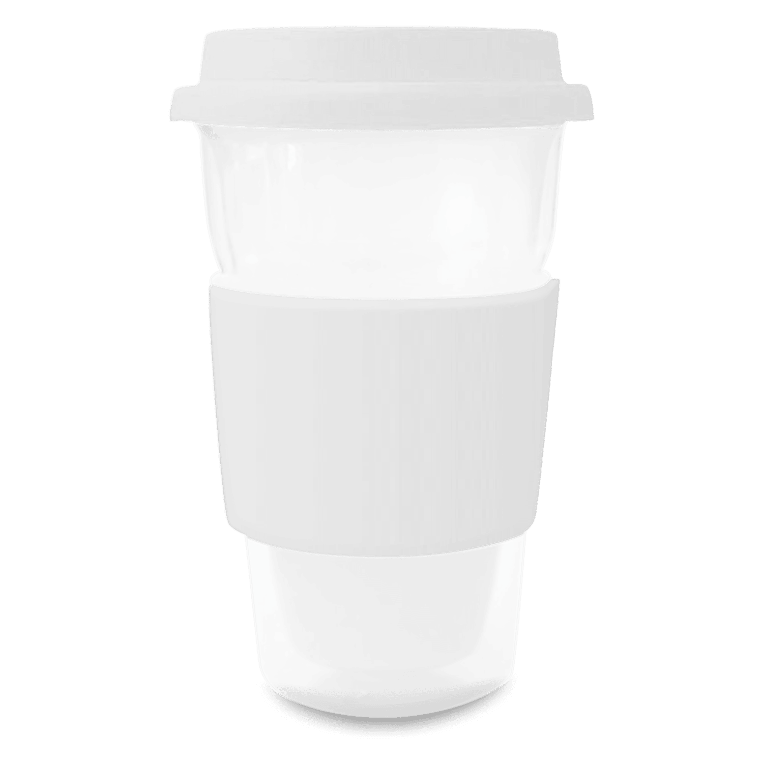 Glass Coffee Cup Large Band Modern Promotions