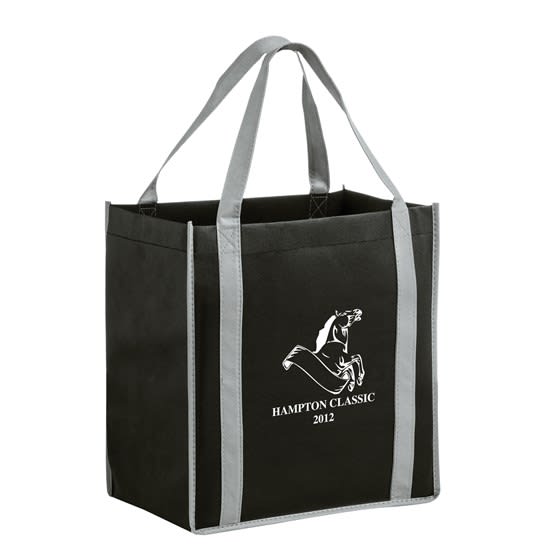 Two-Tone Non-Woven Tote Bag With Poly Board Insert - PS4042 Image