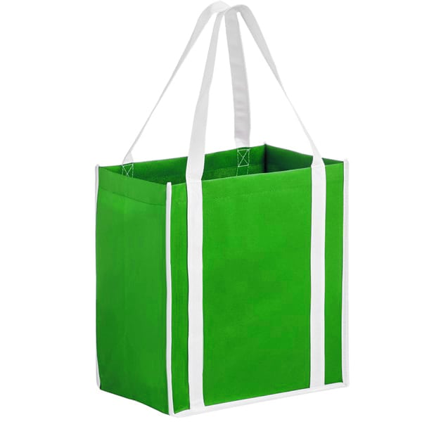 Two-Tone Non-Woven Tote Bag With Poly Board Insert - PS4042 Image