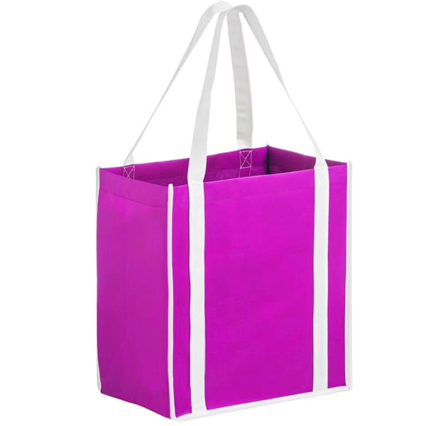 Two-Tone Non-Woven Tote Bag With Poly Board Insert - PS4042 Image