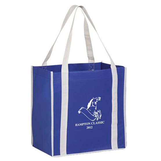 Two-Tone Non-Woven Tote Bag With Poly Board Insert - PS4042 Image