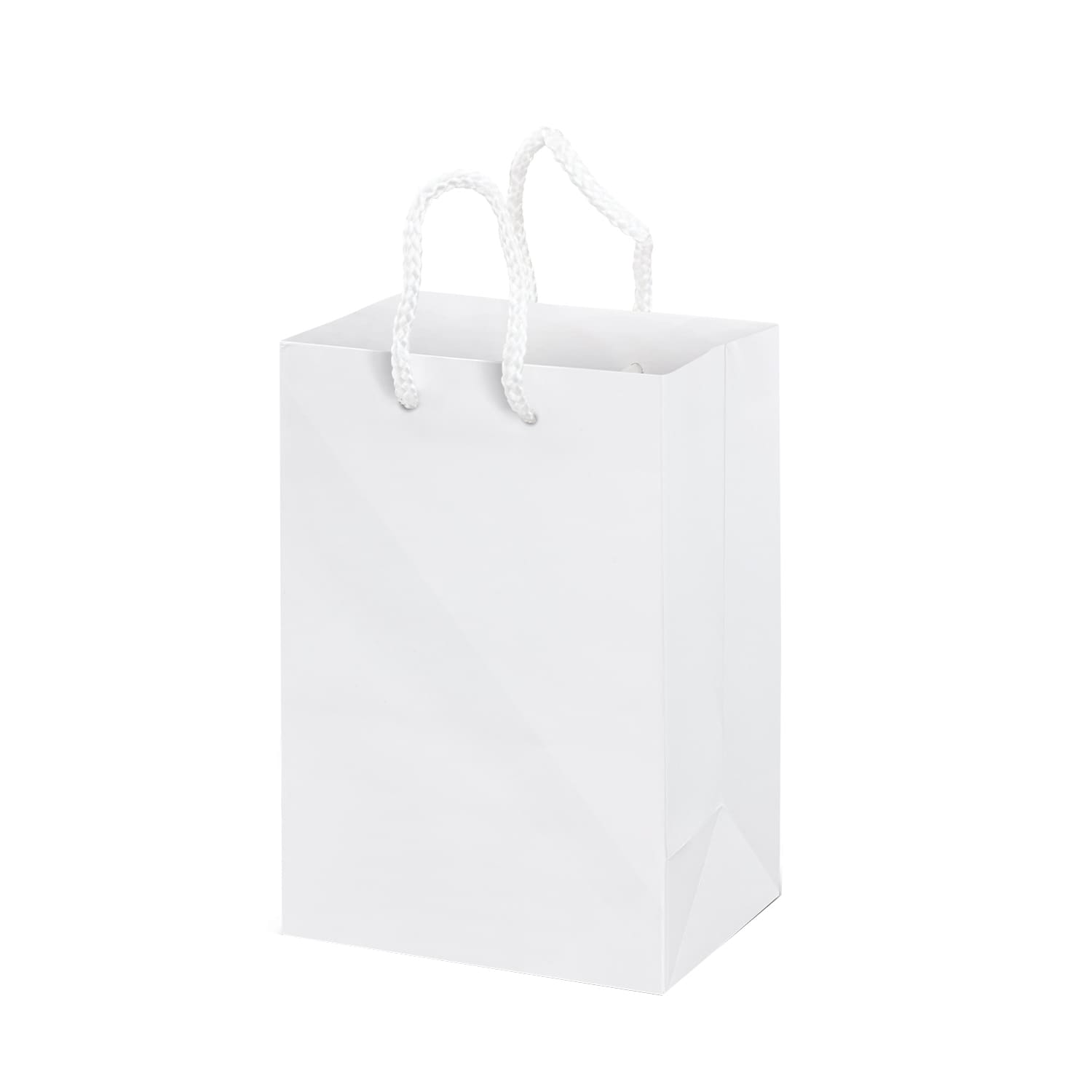 Full Colour Gloss Small Laminated Bag Portrait With Rope Handle - PS4860 Image 