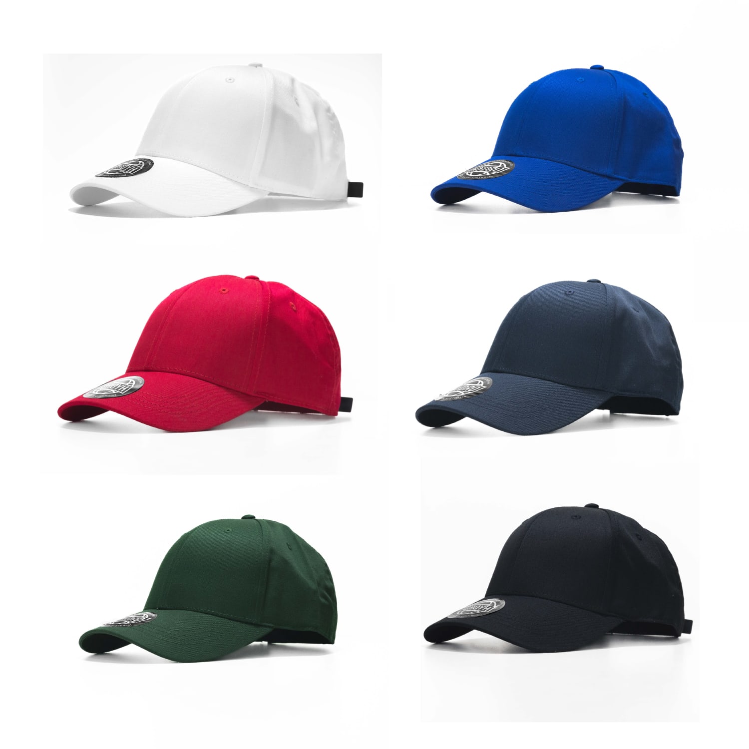 Rocky 6 Panel Polyester Cap with Perforated Sides & Flat Visor