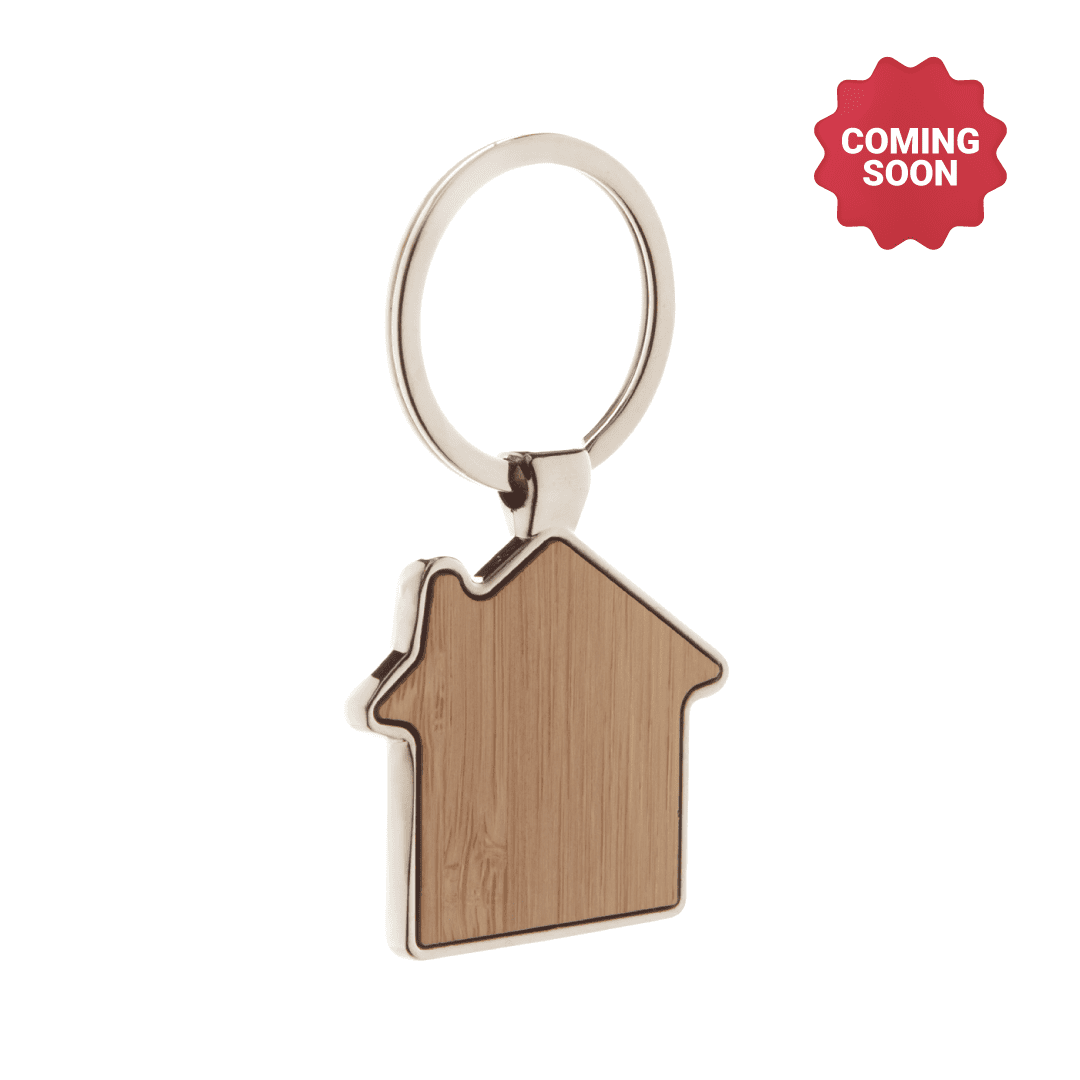 House Shaped Metal Keyring