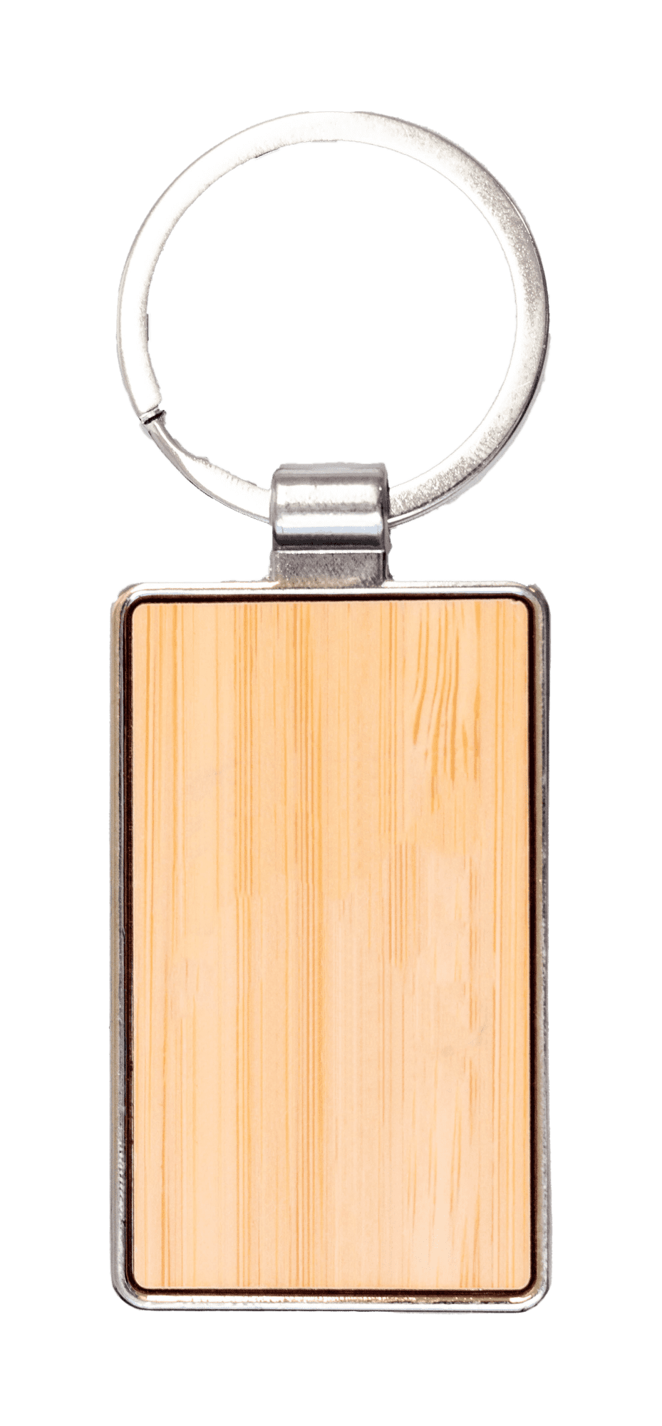 Bamboo Keyring - Rectangle - PS8342 Image 