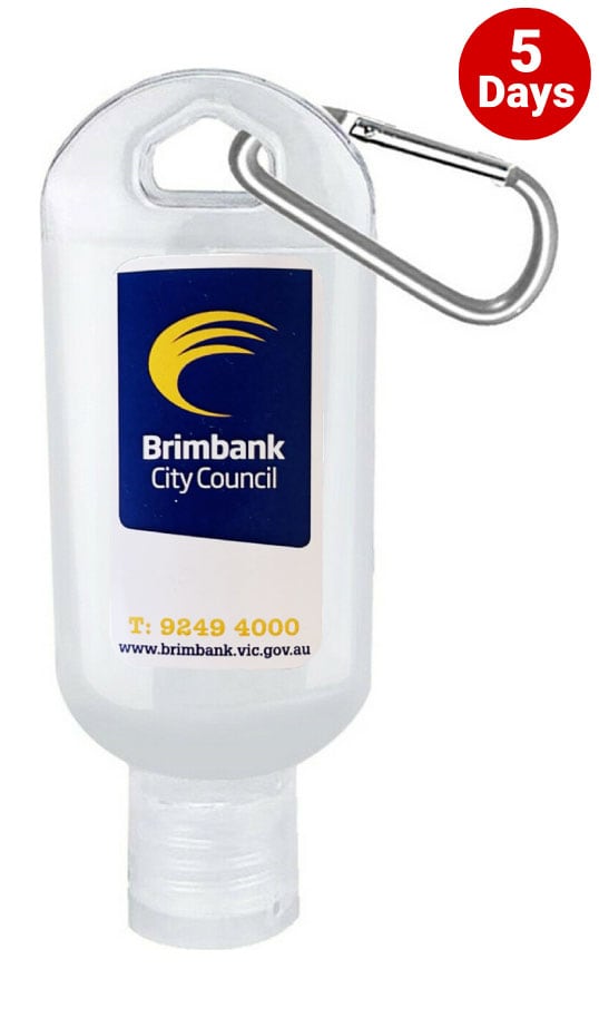 Hand Sanitiser With Carabiner 60Ml Made In China