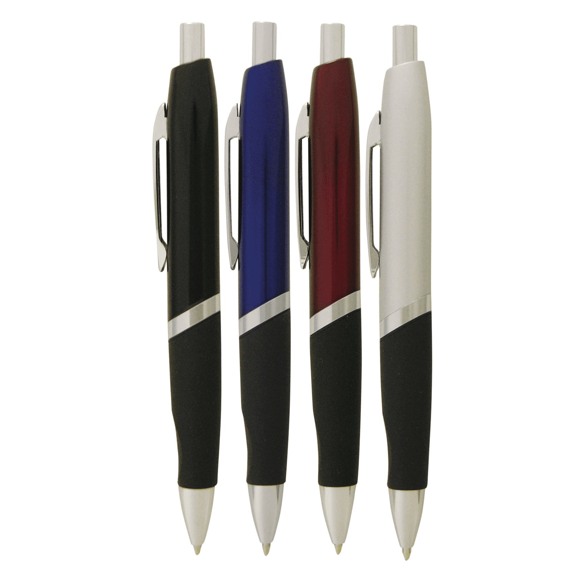MANSA Push-Button Metal Pen with Rubber Grip promotional product