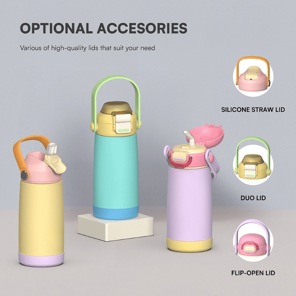 Alternative view of Pulse 420ml Stainless Steel Kids Metal Bottle