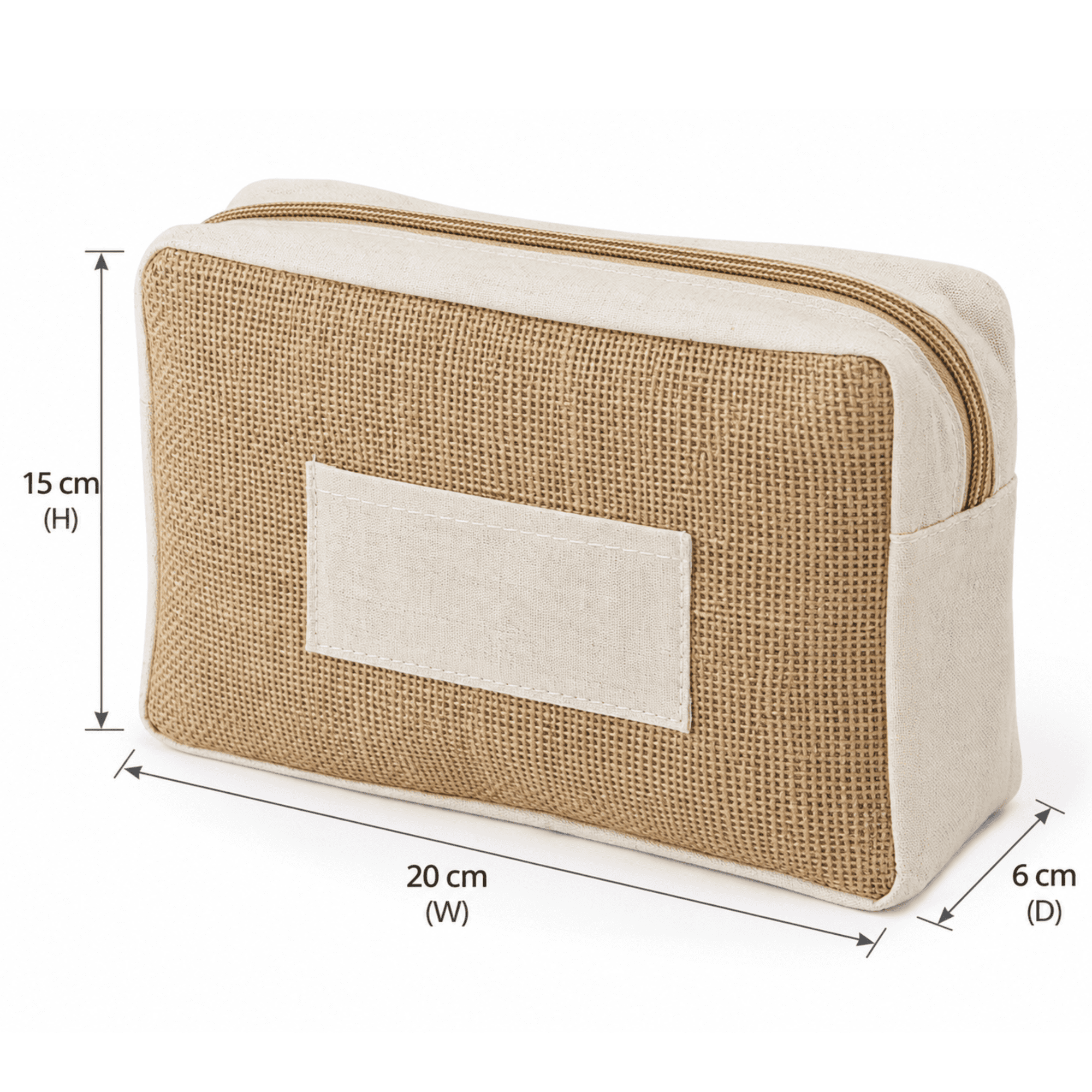 Jute Cosmetic Bag