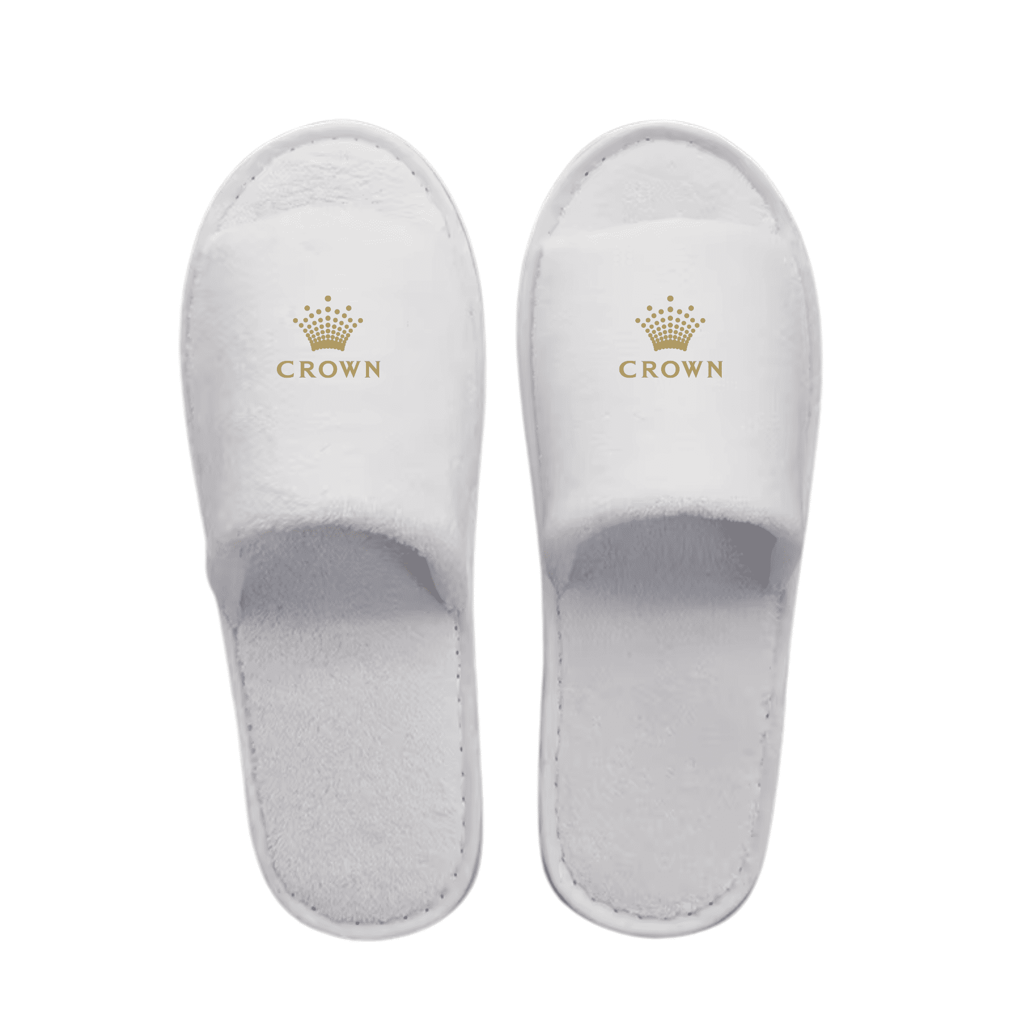 Crown Open Toe Hotel Slippers