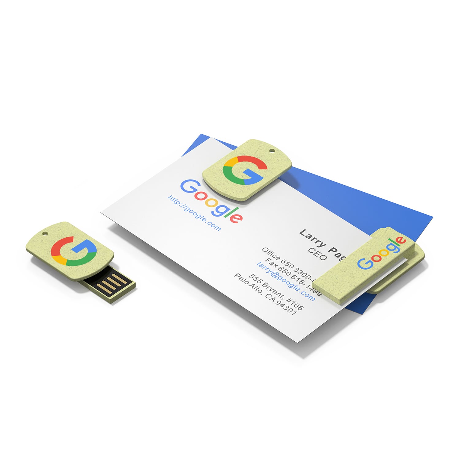 Alternative view of Block Natural Straw USB Flash Drive