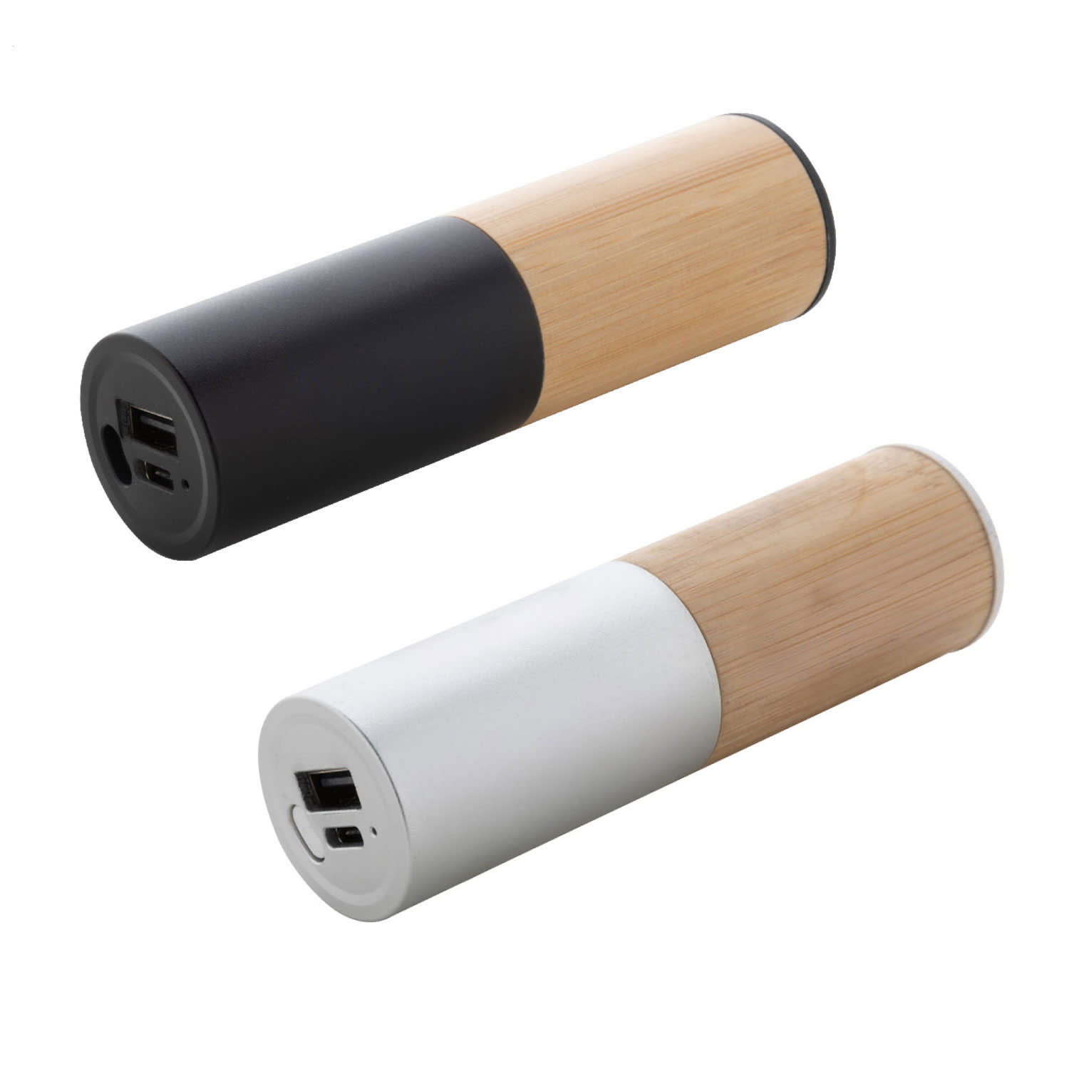 ZENITH 2600mAh Bamboo & Recycled Aluminium Power Bank promotional product
