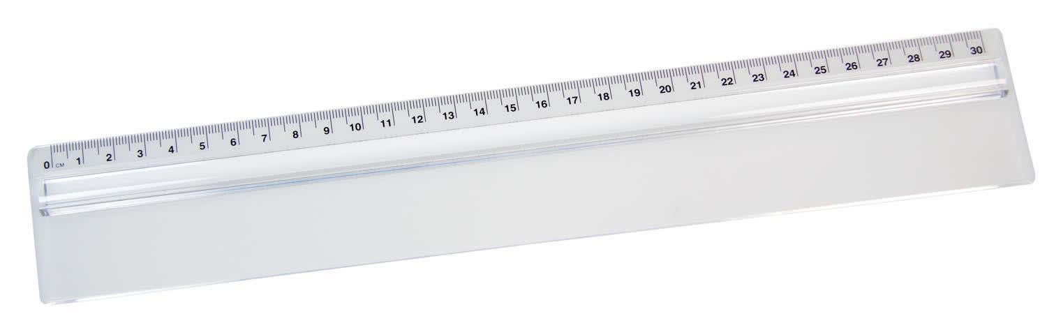 Alternative view of 30cm Plastic Ruler with Magnifying Viewer