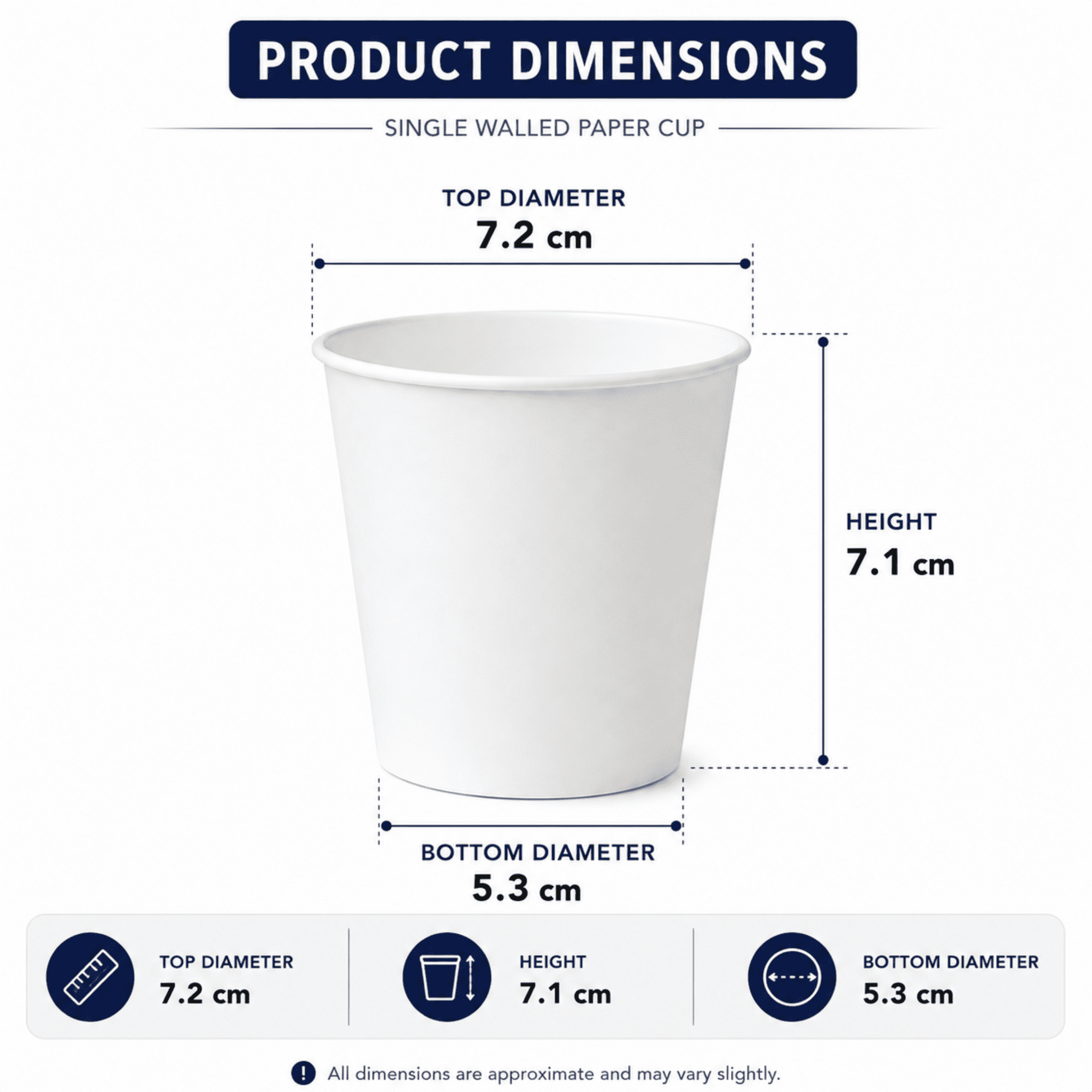Single Walled Paper Cup - 200ml