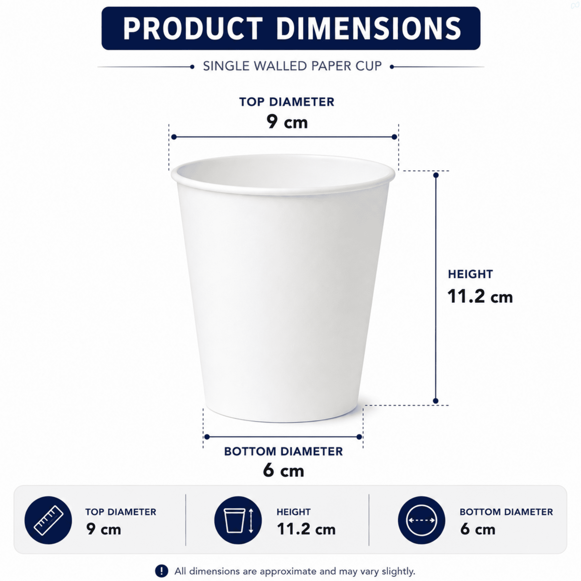 Single Walled Paper Cup - 400ml
