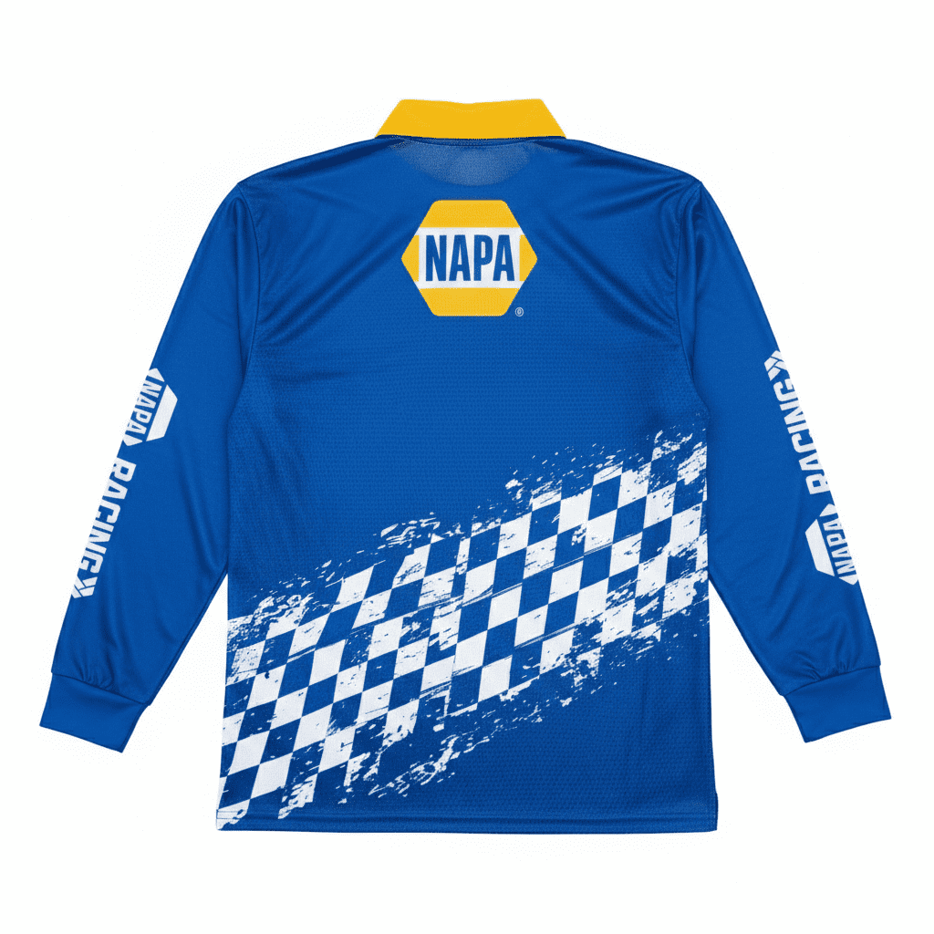 Alternative view of Men's Long Sleeve Polyester Sublimated Fishing Polo