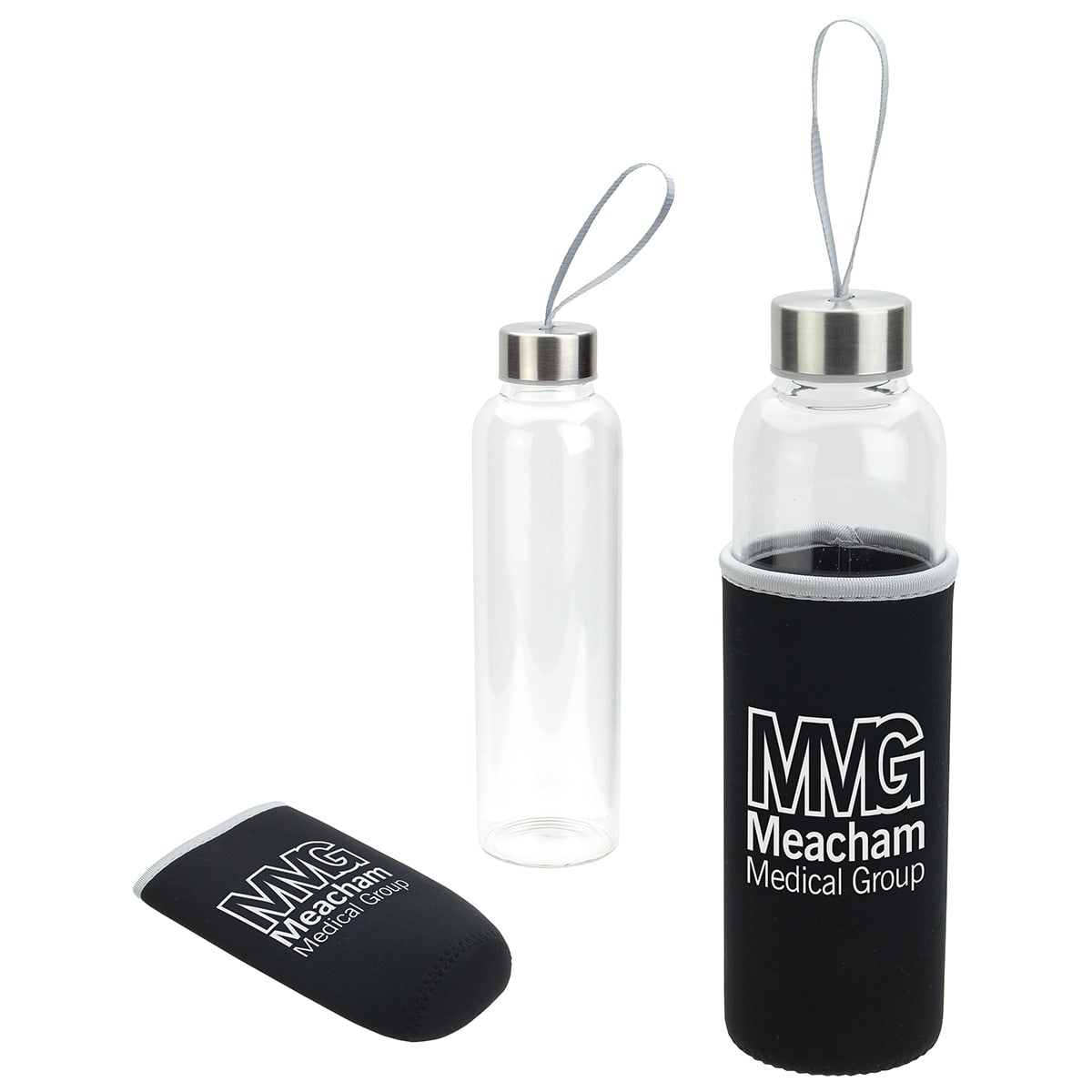 Alternative view of 600ml Jupiter Glass Bottle With Neoprene Sleeve