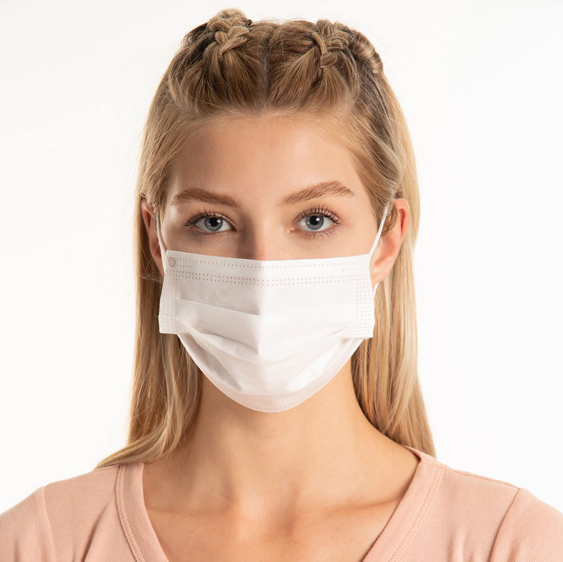 Black/White 3 Ply Surgical Face Mask - PSFM01B Image