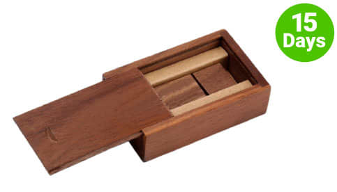 Wood Box With Magnetic: Dark Color