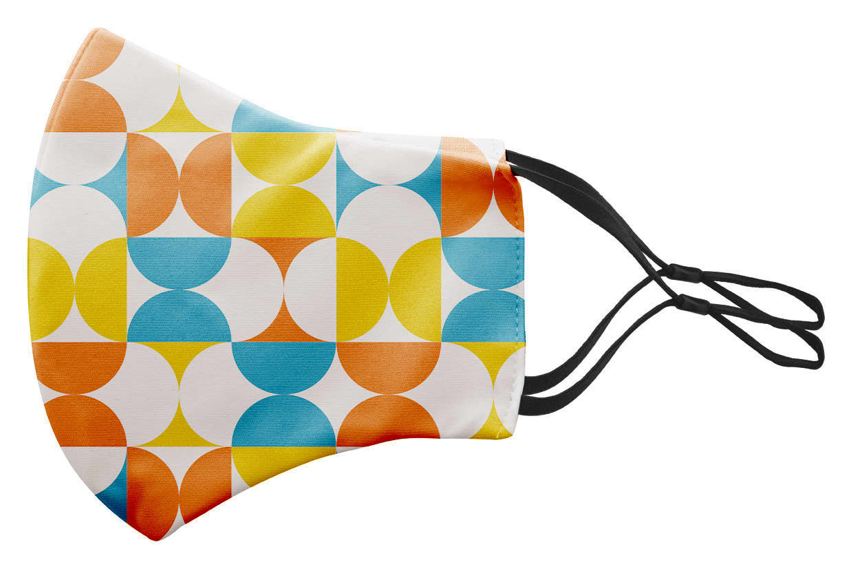 Kids 2 Layer Premium Full Sublimation Cotton Mask - PSFM36B Image