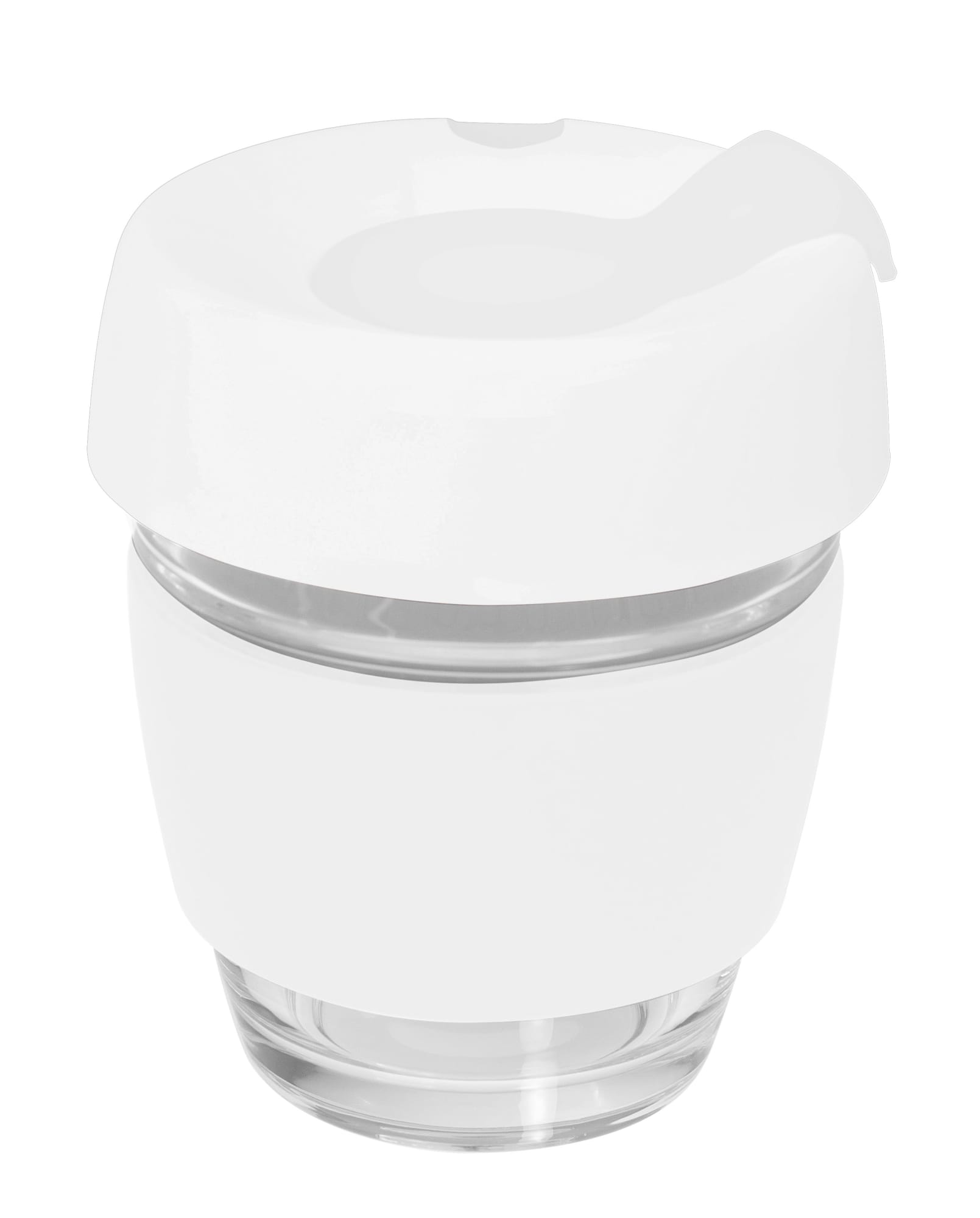 Alternative view of Genova Glass Coffee Cup - 240Ml With Silicon Lid And Band