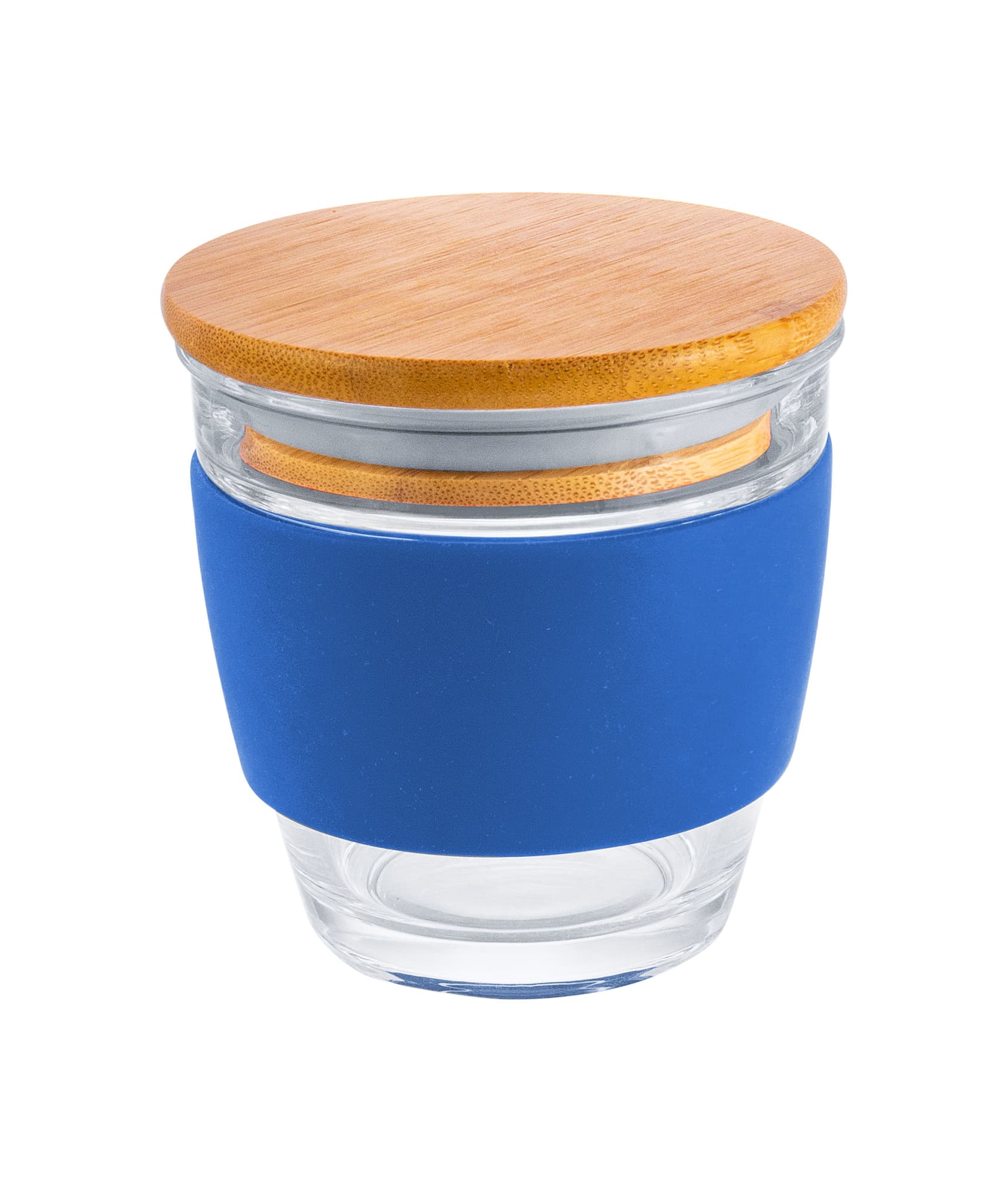 Glass Milano 240ml Coffee Cup With Bamboo Lid - PS240 Image 