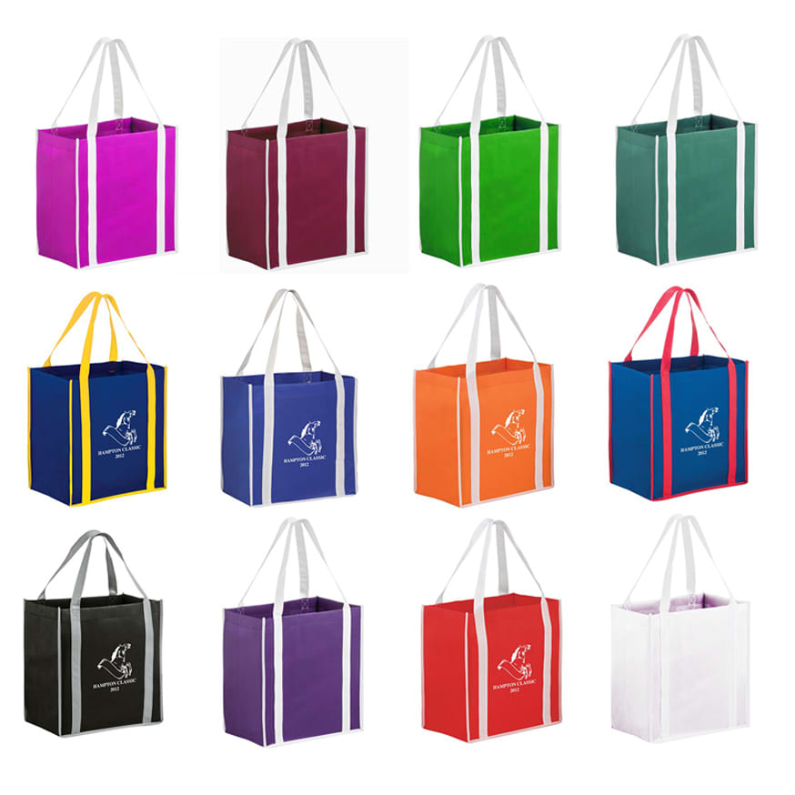 Two-Tone Non-Woven Tote Bag With Poly Board Insert