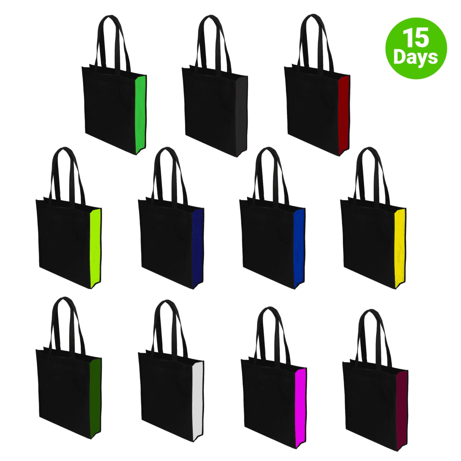 Two-Tone Tote Bag - PS4044 Image 