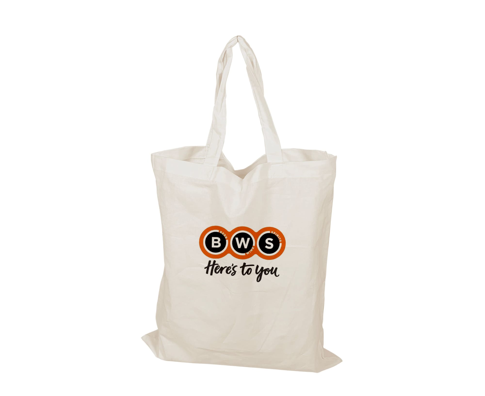 Large Calico Bag White