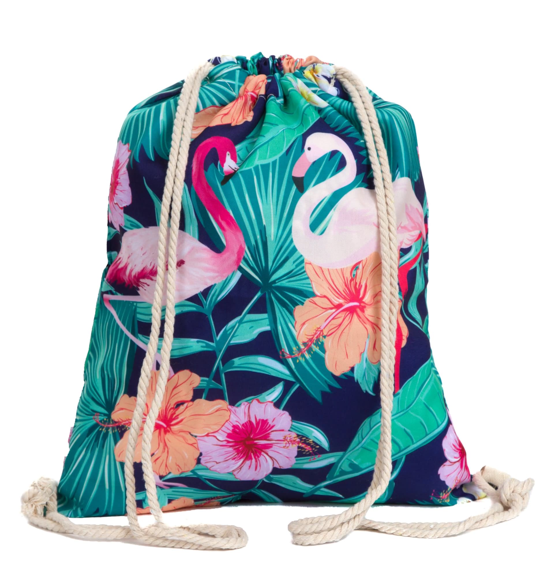Full Colour Calico Cotton Drawstring Bag - PS4830 Image 