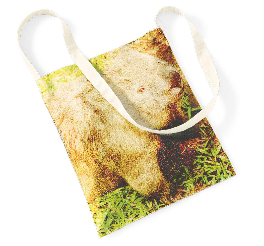 Full Colour Snapper Calico Cotton Sling Bag - PS4834 Image 